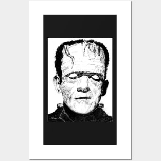The Frankenstein monster (Boris Karloff) Posters and Art